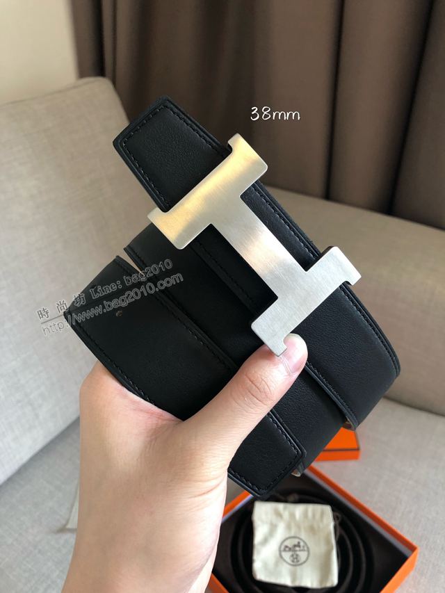 Hermes皮帶 官網同步 38MM 進口原版皮 愛馬仕雙面腰帶  xfp2074